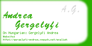 andrea gergelyfi business card